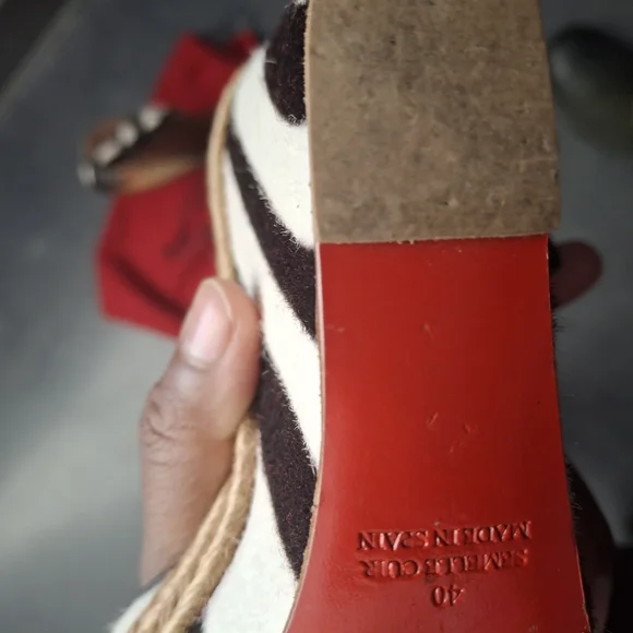 Christian Louboutin Black and White Espadrilles - Picture 5 of 7